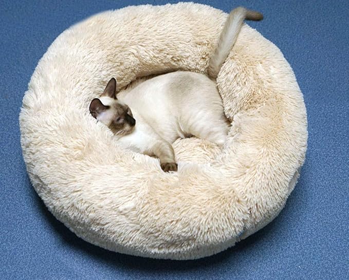 BODISEINT Modern Soft Plush Round Pet Bed - Image 3