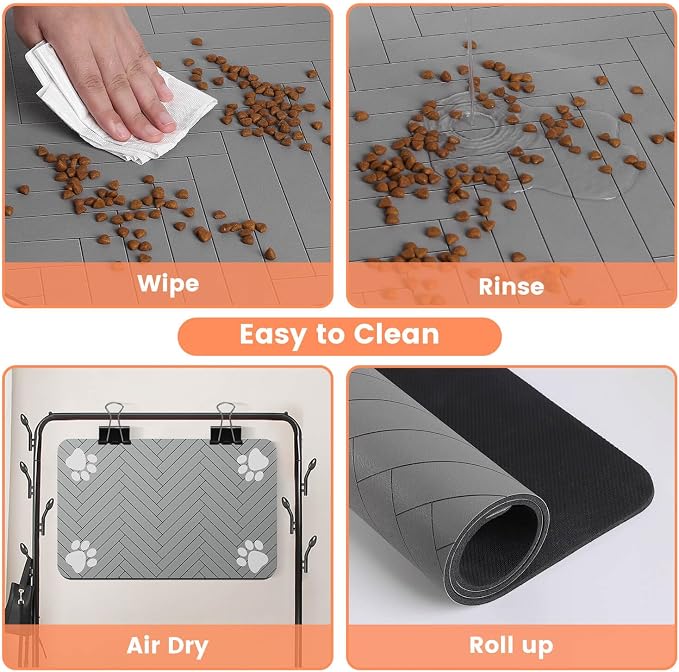 Pet Feeding Mat-Absorbent Pet Placemat - Image 5