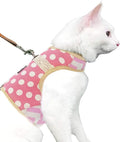 Cat Harness and Leash for Walking Escape Proof, Adjustable Cat Vest Harness by Yizhi+Miaow
