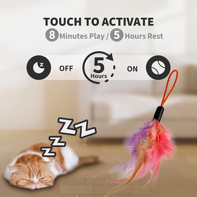 Interactive Cat Toys for Indoor Cats, Automatic Hanging Electric Cat Teaser - Image 5