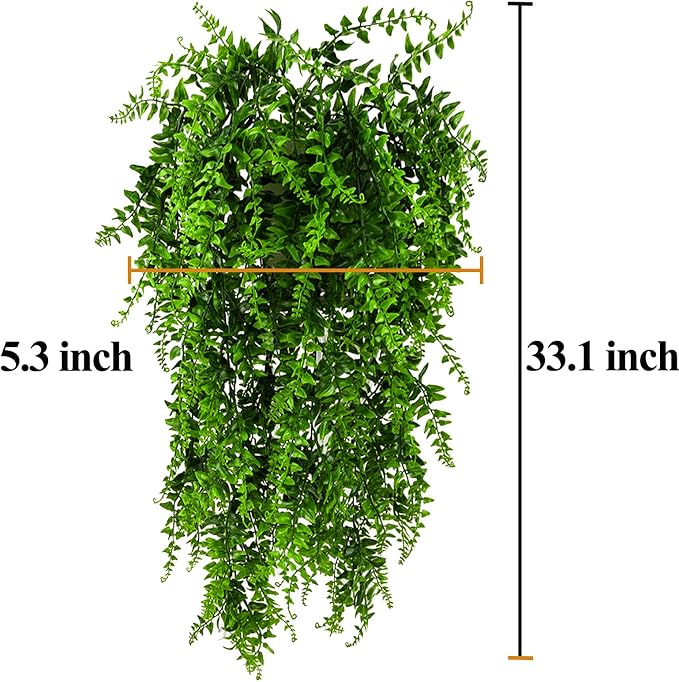 HERCOCCI 3 Pack Reptile Plants, Terrarium Hanging Plants Vines Artificial - Image 6