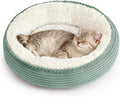 Love's cabin Round Donut Cat and Dog Cushion Bed, 20in Pet Bed by Lovescabin
