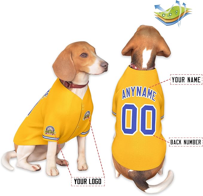 Custom Dog Baseball Jersey - Image 3