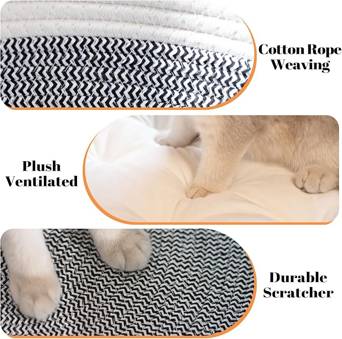 CHEERHOME PETS Cat Bed Basket - Image 4