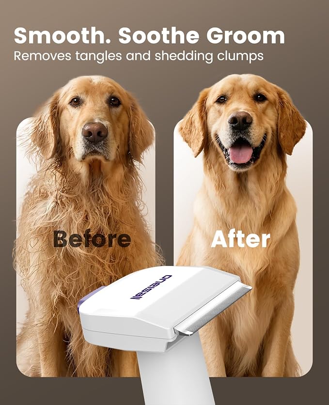 oneisall Dog Grooming Vacuum Kits: 15000Pa Shedding Brush - Image 5