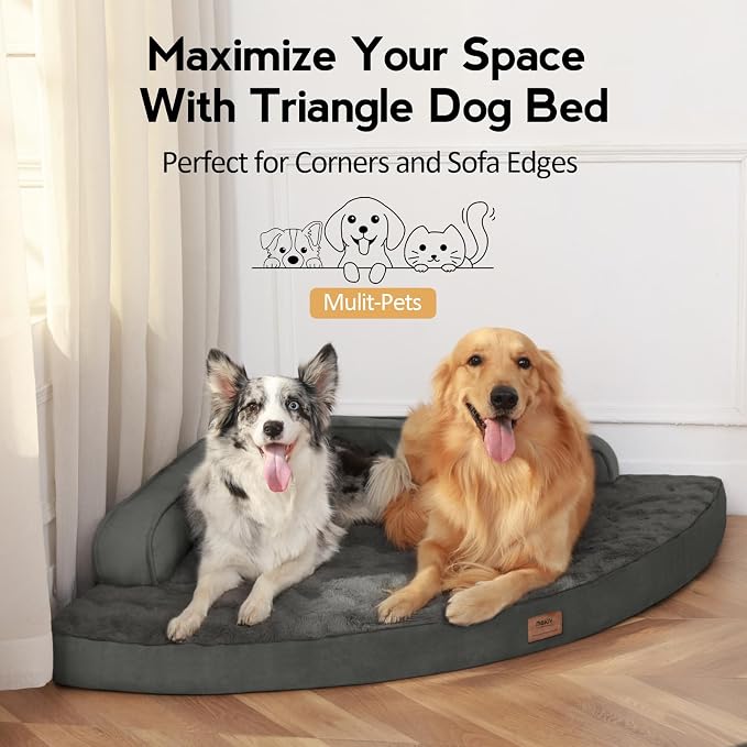 Large Orthopedic Dog Bed with Sides XXL Dog Beds with Removable Washable Cover - Image 4