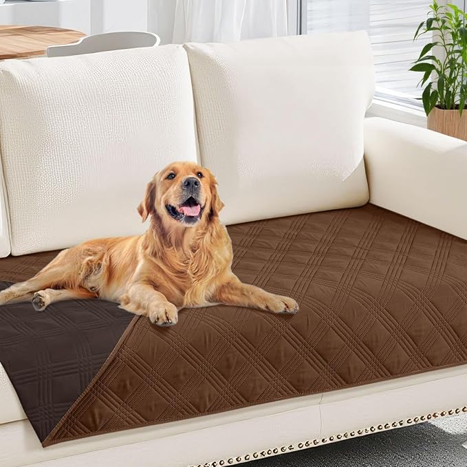 hyha Waterproof Dog Blanket, Reversible Pet Bed Blanket, Soft Sofa Couch Cover by hyha