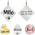Ultra Joys Cat ID Tag Personalized Pet Tags, Durable Stainless Steel Small Pet by UltraJoys