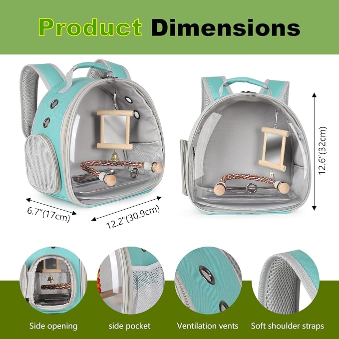 Parrot Travel Carrier Bubble Window Backpack - Image 2