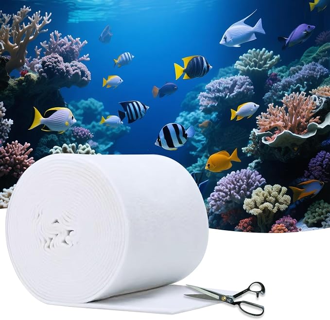 Aquarium Polishing Filter Pad-Ultra Fine 50 Micron Filter Floss by Demiwise