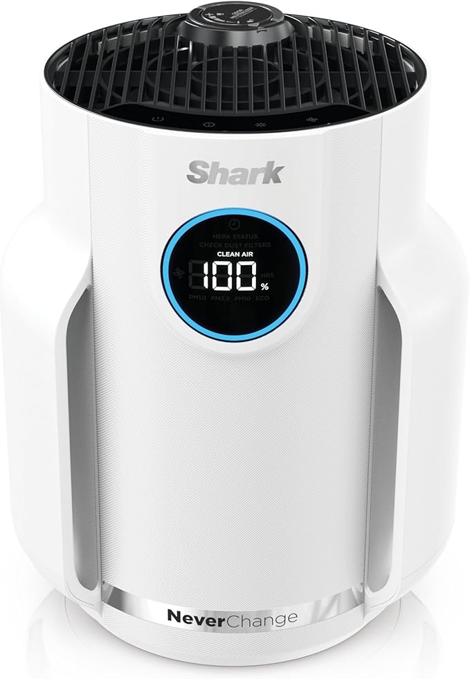 Shark Air Purifier for Home, NeverChange Compact Pro, for Bedroom, Home Office by Shark