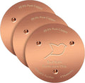 NNG 3 Pack Bird Bath Copper Disk, 1mm Thick Reinforced 99.9% Pure Copper Bird by NNG
