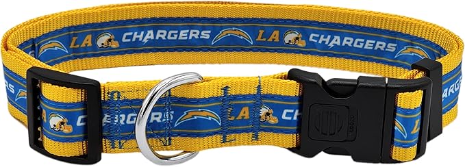 NFL Los Angeles Chargers Dog & Cat Collar, X-Large Football Team Collar by PETSFIRST