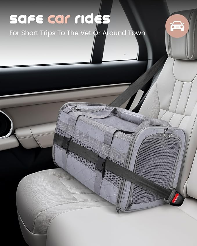 MIDOG Cat Carrier Soft for Small to Medium-Sized Cats, TSA Airline Approved - Image 6