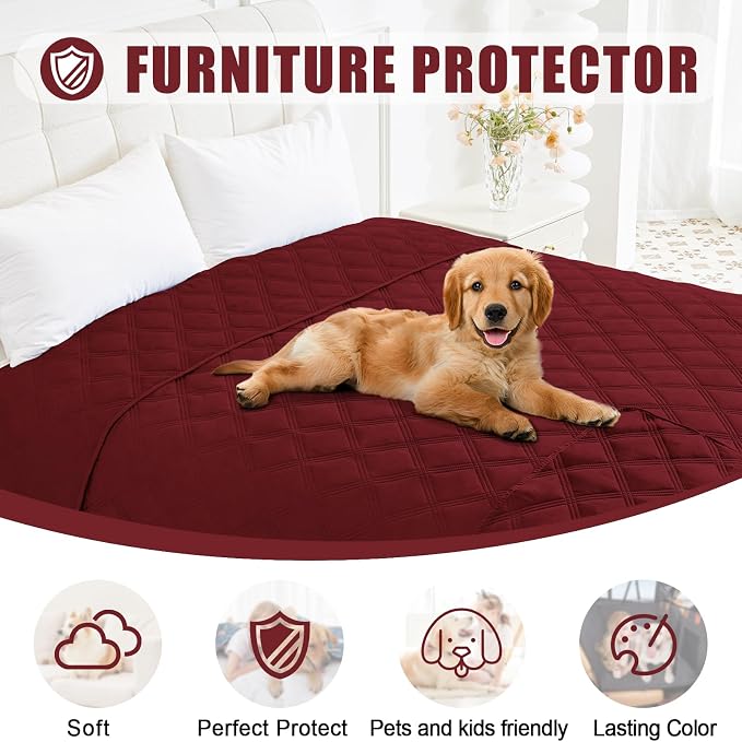 Smiry Waterproof Dog Bed Cover Blanket 52x82, Soft Reversible Pet Blanket - Image 8