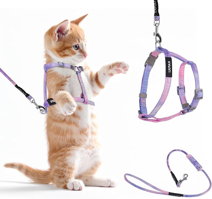 Cat Harness and Leash for Walking Escape Proof Adjustable Soft Harnesses and by Unknown
