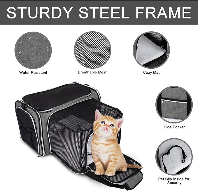 BAGLHER Expandable Cat Carrier - Image 3