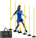 6 Pcs 5 FT Adjustable Agility Training Poles by Nbguigdstr