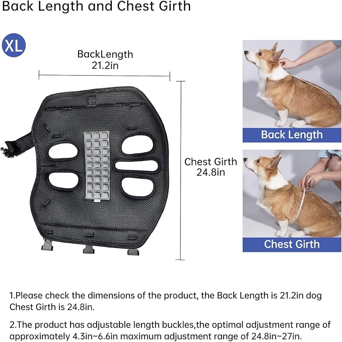 Dog Lift Harness for Small Dogs, Dog Backpack Carrier, Adjustable Padded - Image 6