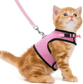 PUPTECK Soft Mesh Cat Vest Harness and Leash Set Puppy Padded Pet Harnesses by PUPTECK