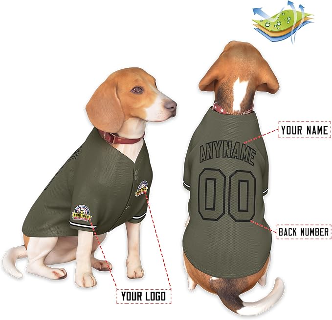 Custom Dog Baseball Jersey - Image 3