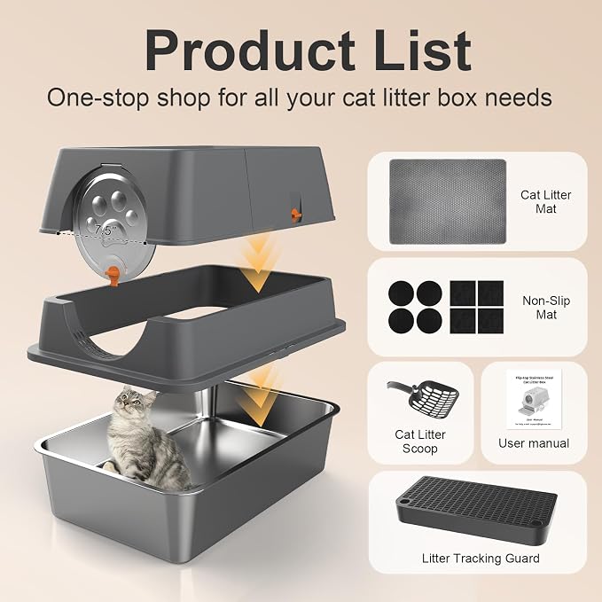 Stainless Steel Litter Box - Image 6