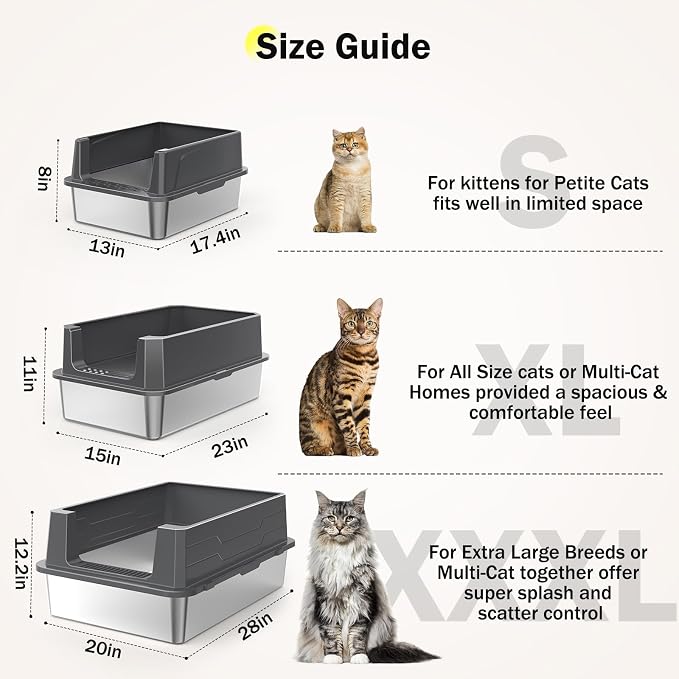 Stainless Steel Litter Box Extra Large - Image 6