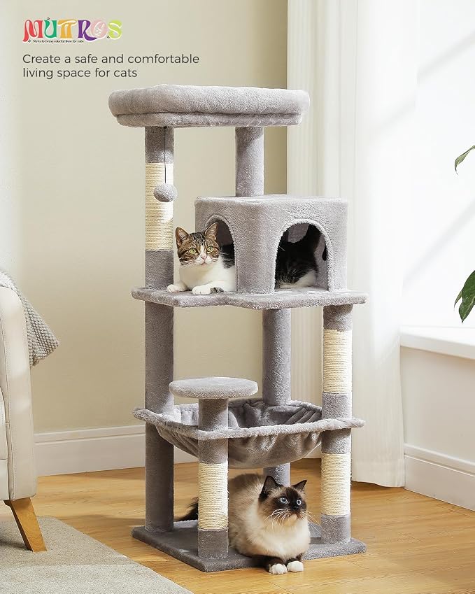 Cat Tree for Indoor Cats, 45.7" Multi-Level Cat Tower - Image 7
