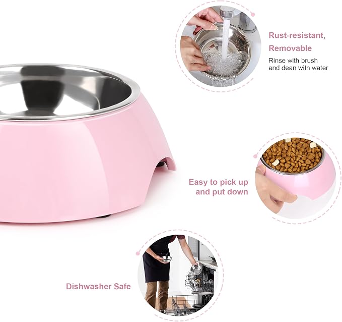 Double Dog Bowls Set – Non-Slip Pet Food & Water Dishes - Image 5