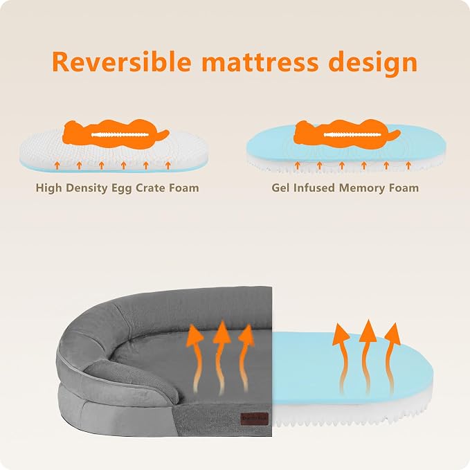 Dwanton Orthopedic Dog Bed for Extra Large Dogs - Image 3