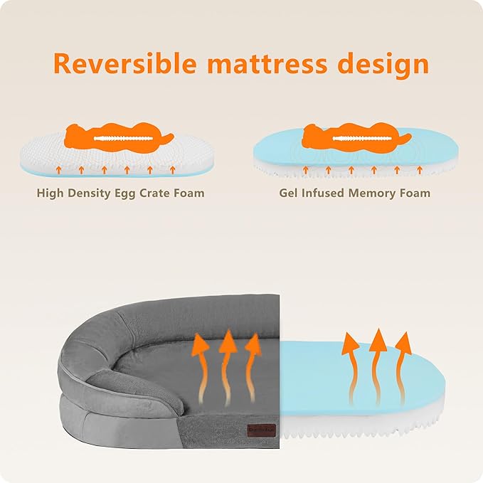 Dwanton Orthopedic Dog Bed for Extra Extra Large Dogs - Image 3