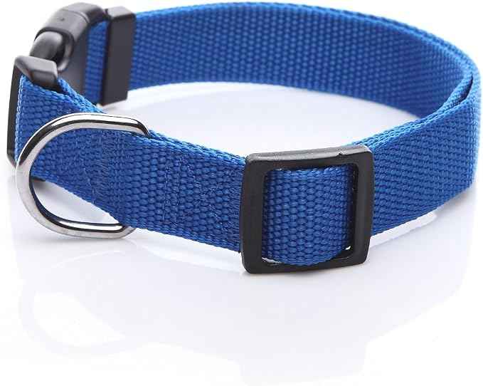 Adjustable Nylon Dog Collar, pet Collar 1 Inch 3/4 Inch 5/8 Inch Wide,