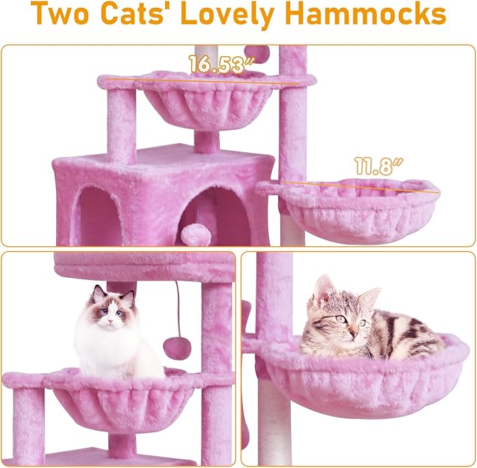 KIYUMI Cat Tree Cat Tower Condo - Image 3