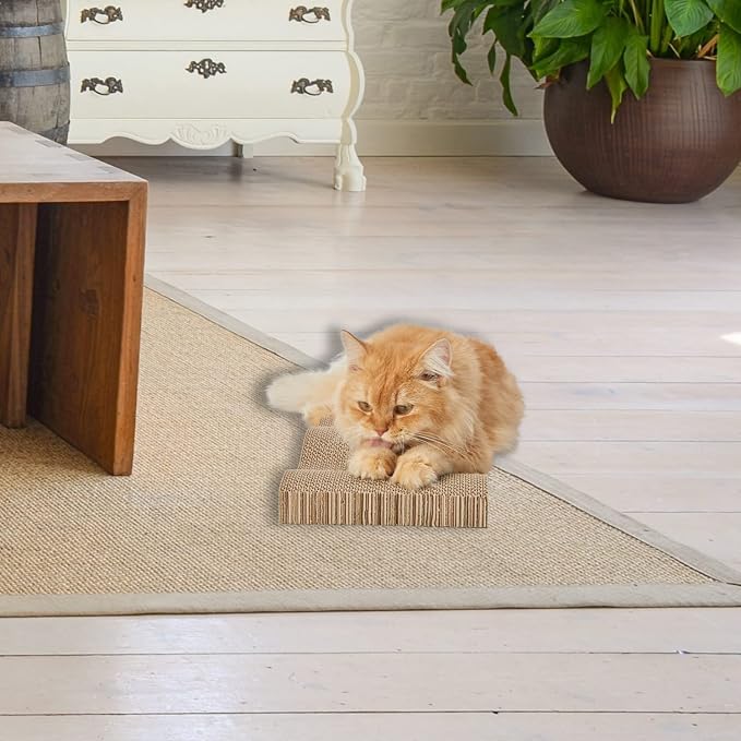 Cat Scratch Pad Cardboard Scratcher Box, Reversible Durable, - Image 7