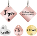 Ultra Joys Cat ID Tag Personalized Pet Tags, Durable Stainless Steel Small Pet by UltraJoys
