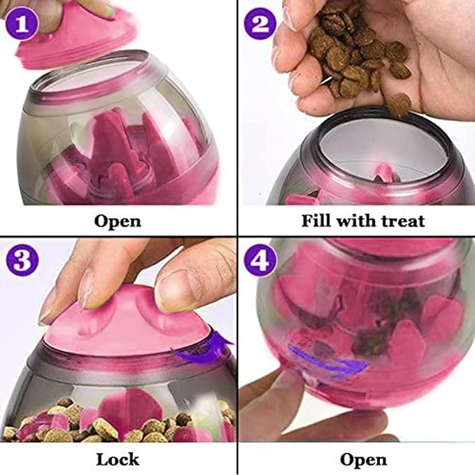 SunGrow Puppy, Small Dog Breeds, and Pocket Pet Treat Ball, Boredom Buster Ends - Image 6