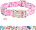 Faygarsle Cute Pink Bow Pattern Dog Collar by Faygarsle