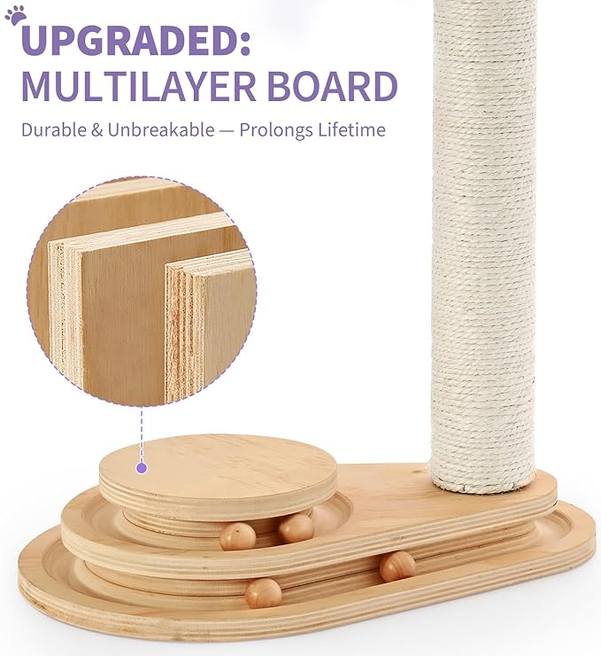 Made4Pets Cat Scratching Post Cat Scratcher Kitten Toys - Image 6