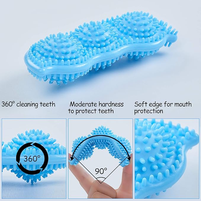 Hurray 3 Pack Puppy Chew Toys for Teething Puppies, Puppy Teething Toys - Image 4