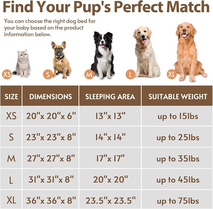 JOLLYVOGUE Calming Dog Bed Medium Size Dog, Anti-Anxiety Donut Medium Pet Bed - Image 5