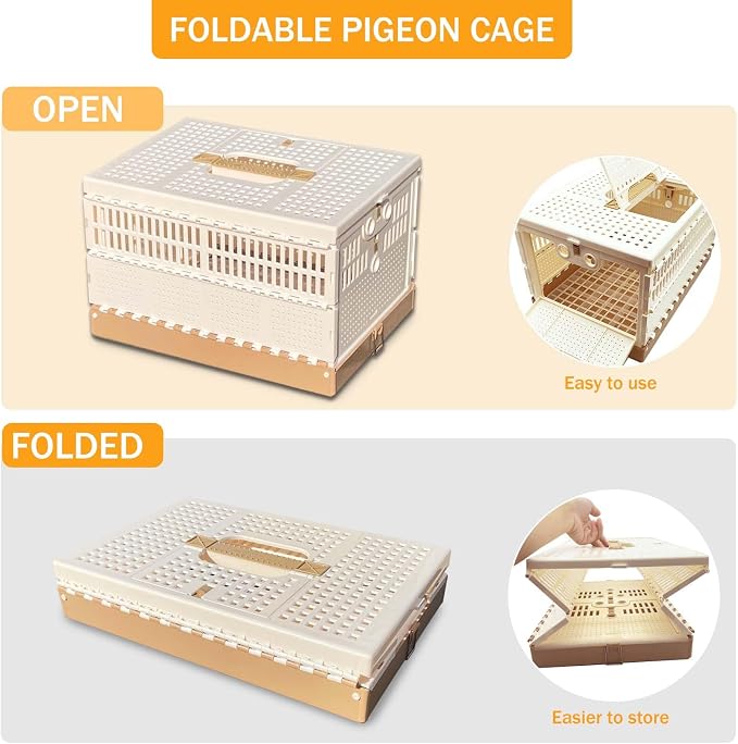 Folding Bird Cage Pigeons Travel Cage Training Cage Release Pairing Cage - Image 3