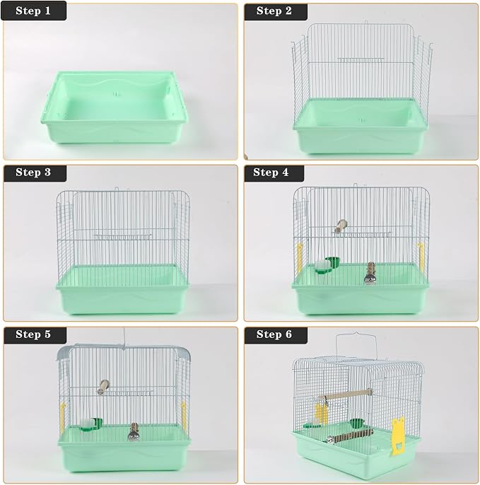 Portable Bird Cage for Small Birds - Image 7