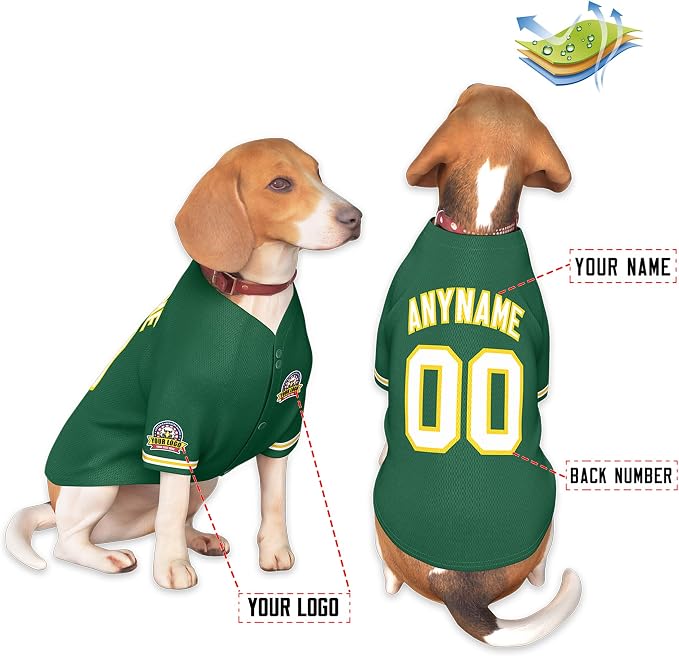 Custom Dog Baseball Jersey - Image 3