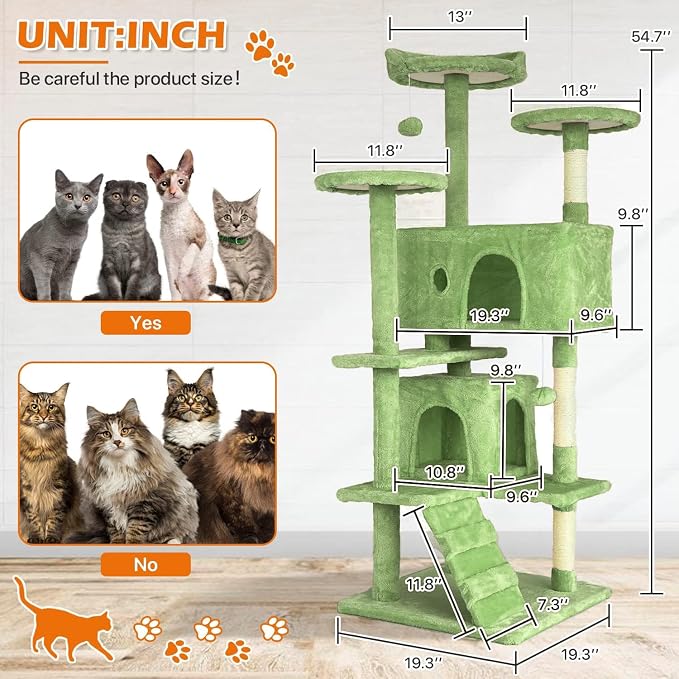 54” Cat Tree Tower for Indoor Cats - Image 2