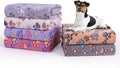 Dono 1 Pack 6 Dog Blankets, Soft Fluffy Fleece Pet Blanket Warm Sleep Mat Paw by Dono
