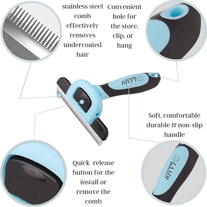 LAADI Deshedding Tool for Dogs and Cats - Image 3