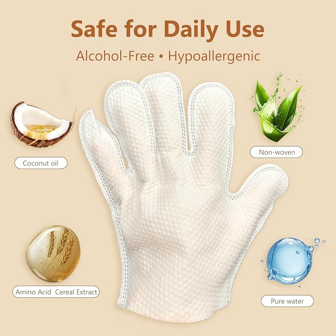 5-Finger Pet Grooming Glove Wipes - Image 3