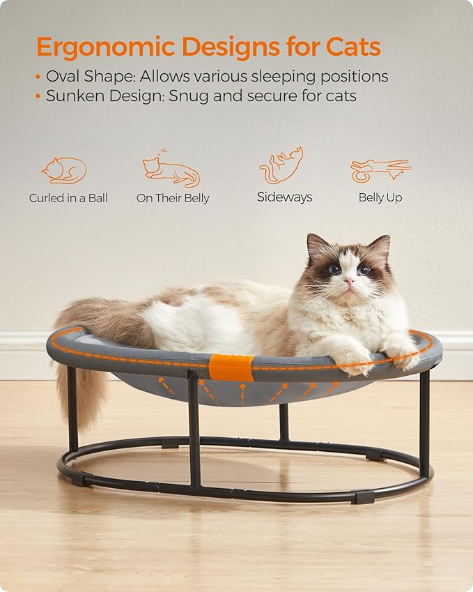 Feandrea Pet Bed, Cat Hammock, Elevated Cat Bed - Image 3