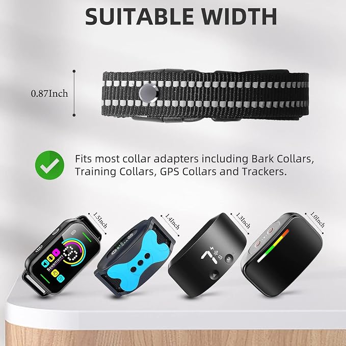Collar Replacement Strap, Reflective Replacement Nylon Collar Strap Dog GPS - Image 4