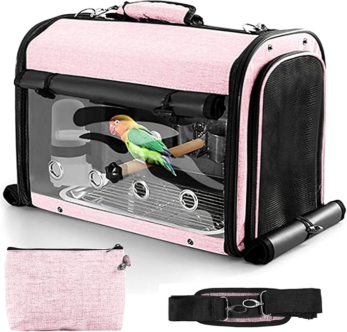 Sanmoncare Bird Carrier Bag Cockatiel Travel Cage by Sanmoncare